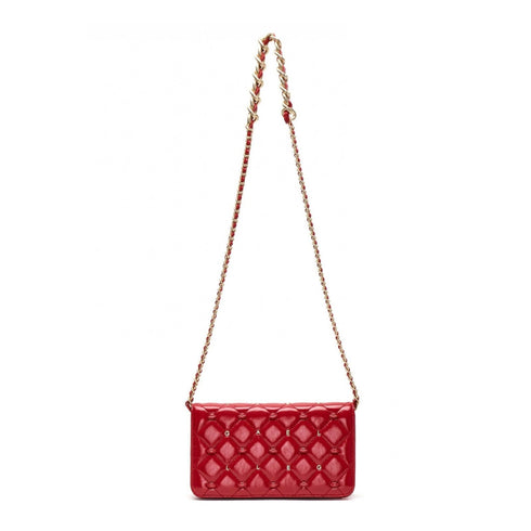 Tracolla Donna trapuntata con borchie Rosso GAELLE- Francavilla Moda